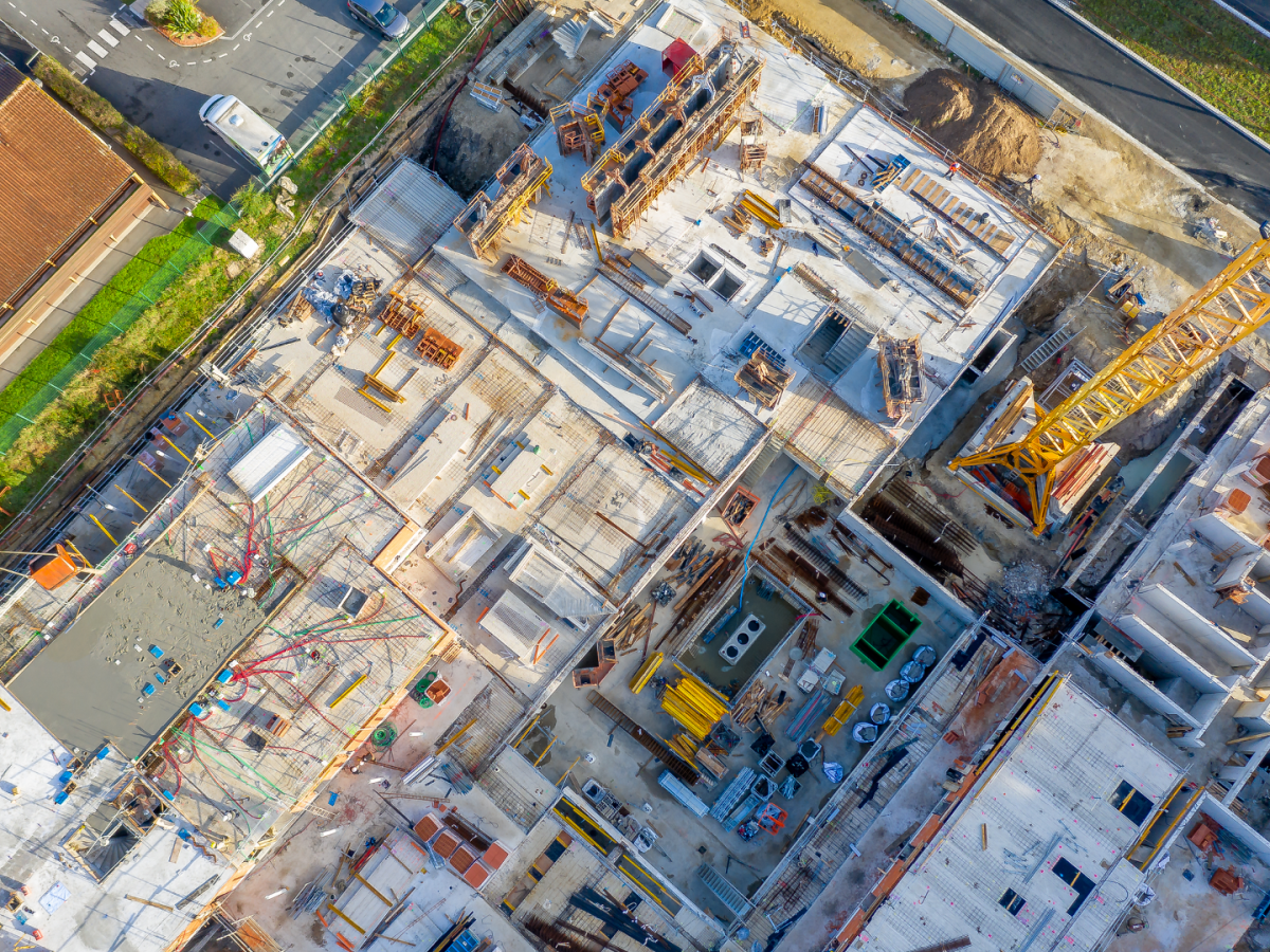 vinci construction sites project development building drone photography united kingdom europe