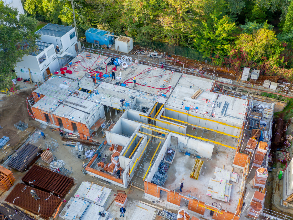 vinci construction sites project development building drone photography united kingdom europe