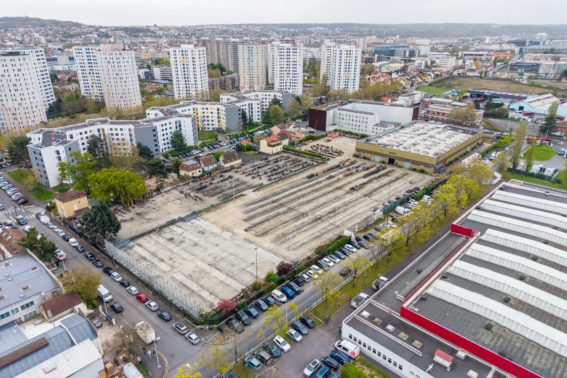 Photo Immobilier Logistique Bnp Paribas Nanterre Vue Aerienne Site Stockage
