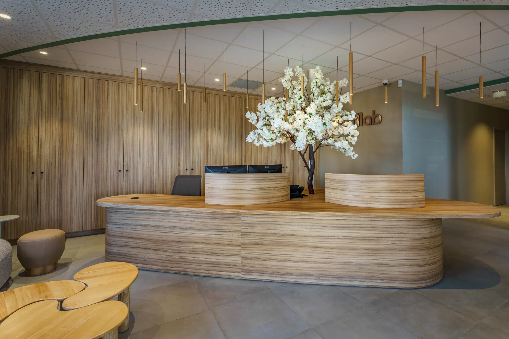 Accueil interieur de l entreprise Filab a Saint Apollinaire