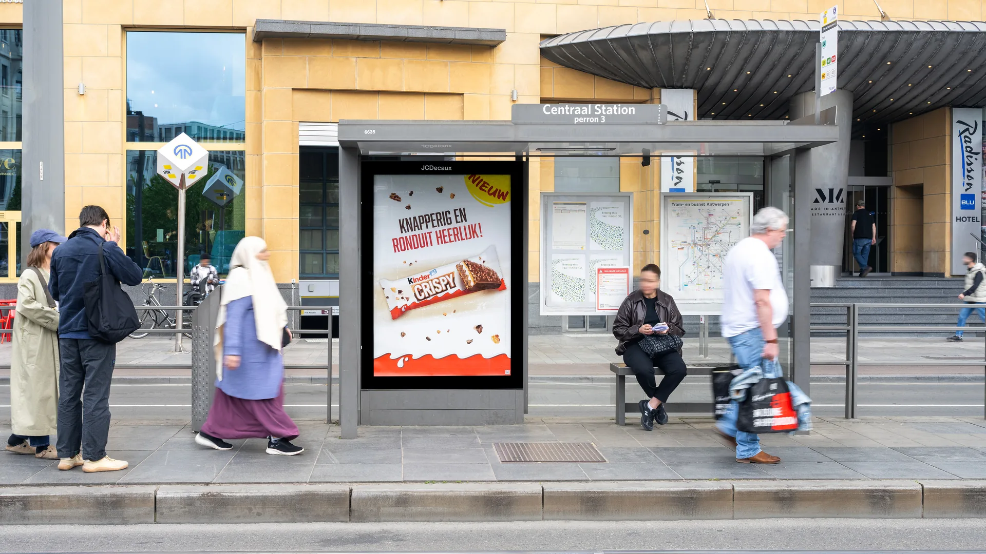 Photo Affichage Abribus Belgique Jcdecaux 01