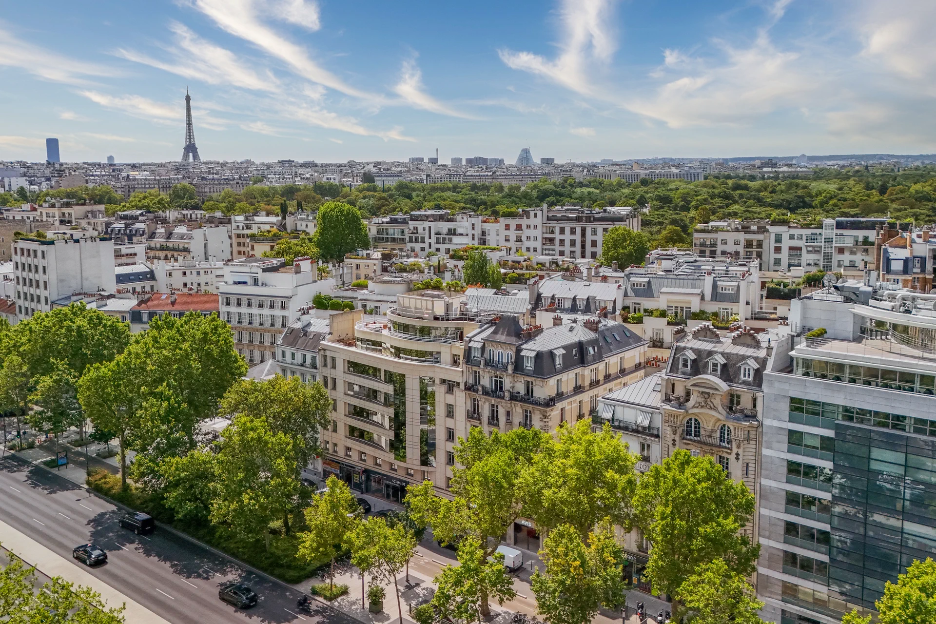 Neuilly Sur Seine Vue Panoramique Paris Tour Eiffel